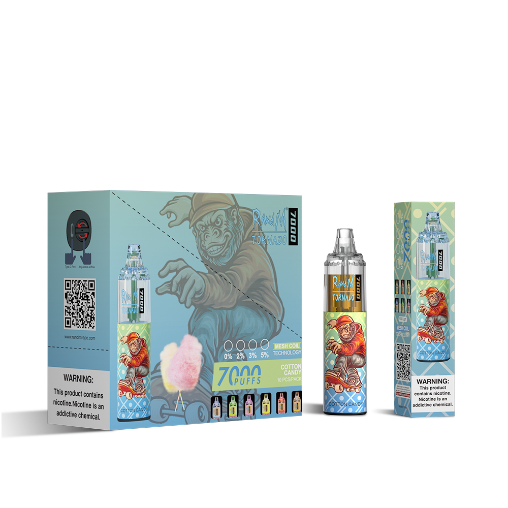 RAndM Tornado 7000 Puffs Wegwerp Vape (Doos van 10)