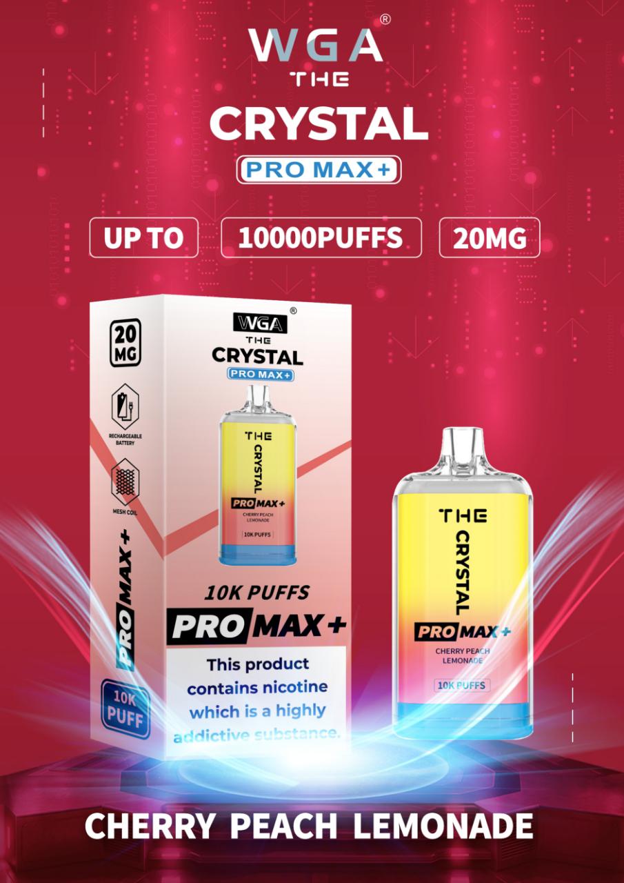 De Crystal Pro Max + 10000 Puffs Wegwerp Vape 