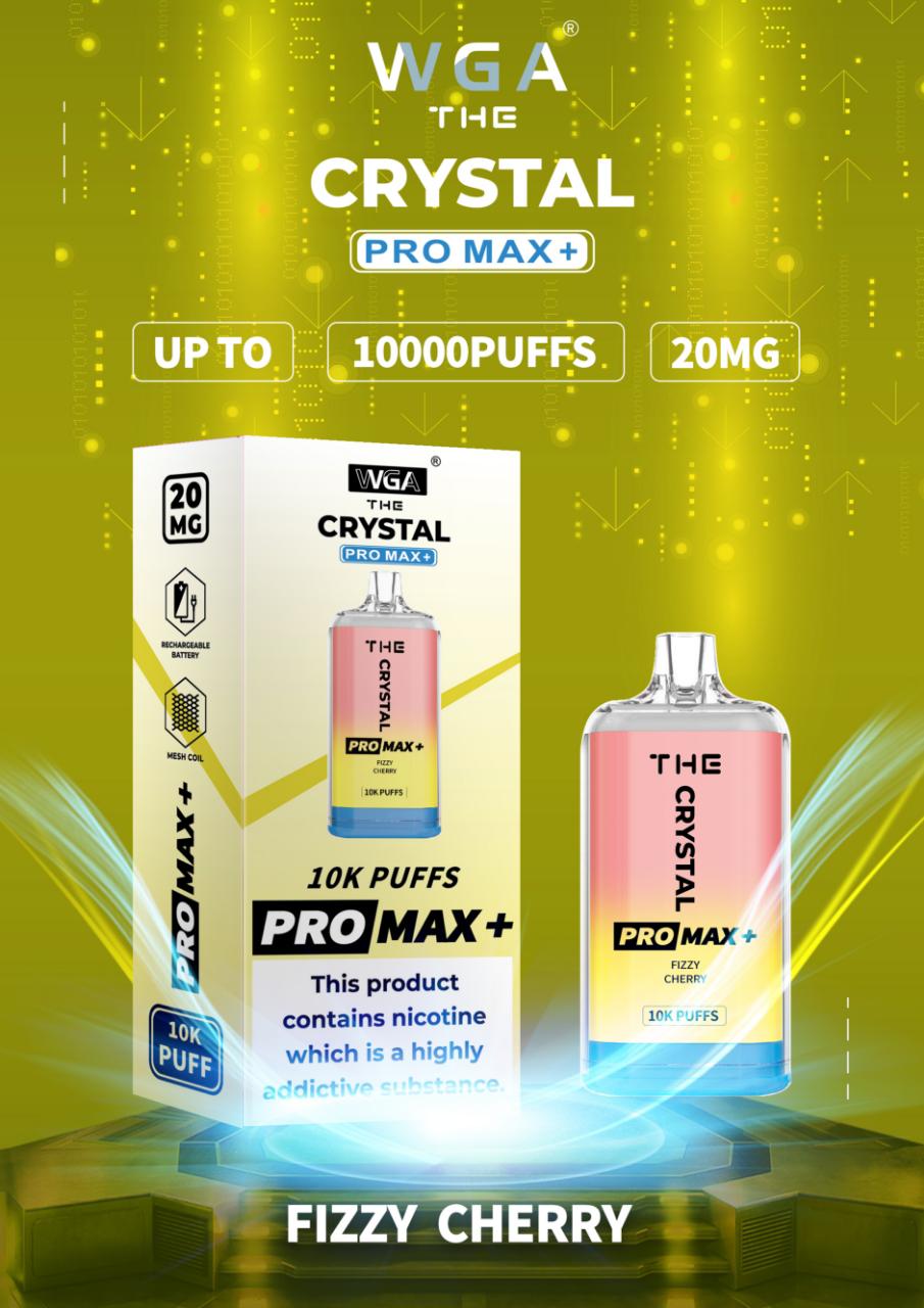 De Crystal Pro Max + 10000 Puffs Wegwerp Vape 