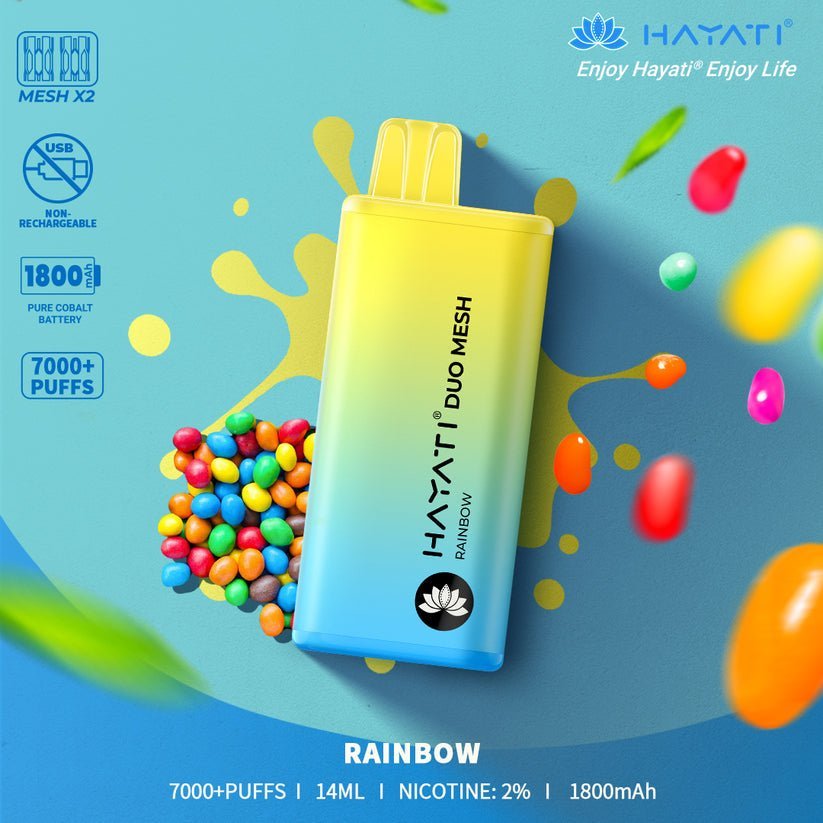 Hayati Duo Mesh 7000 Puffs Disposable Vape Bar Pod Kit #Simbavapes#